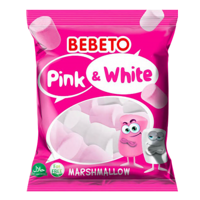 BEBETO Pink & White Marshmallow 135g